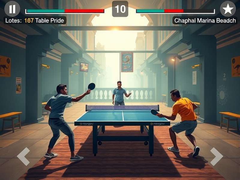 Paddle Warrior Victor Regional Styles showing Chennai Marina Beach gameplay